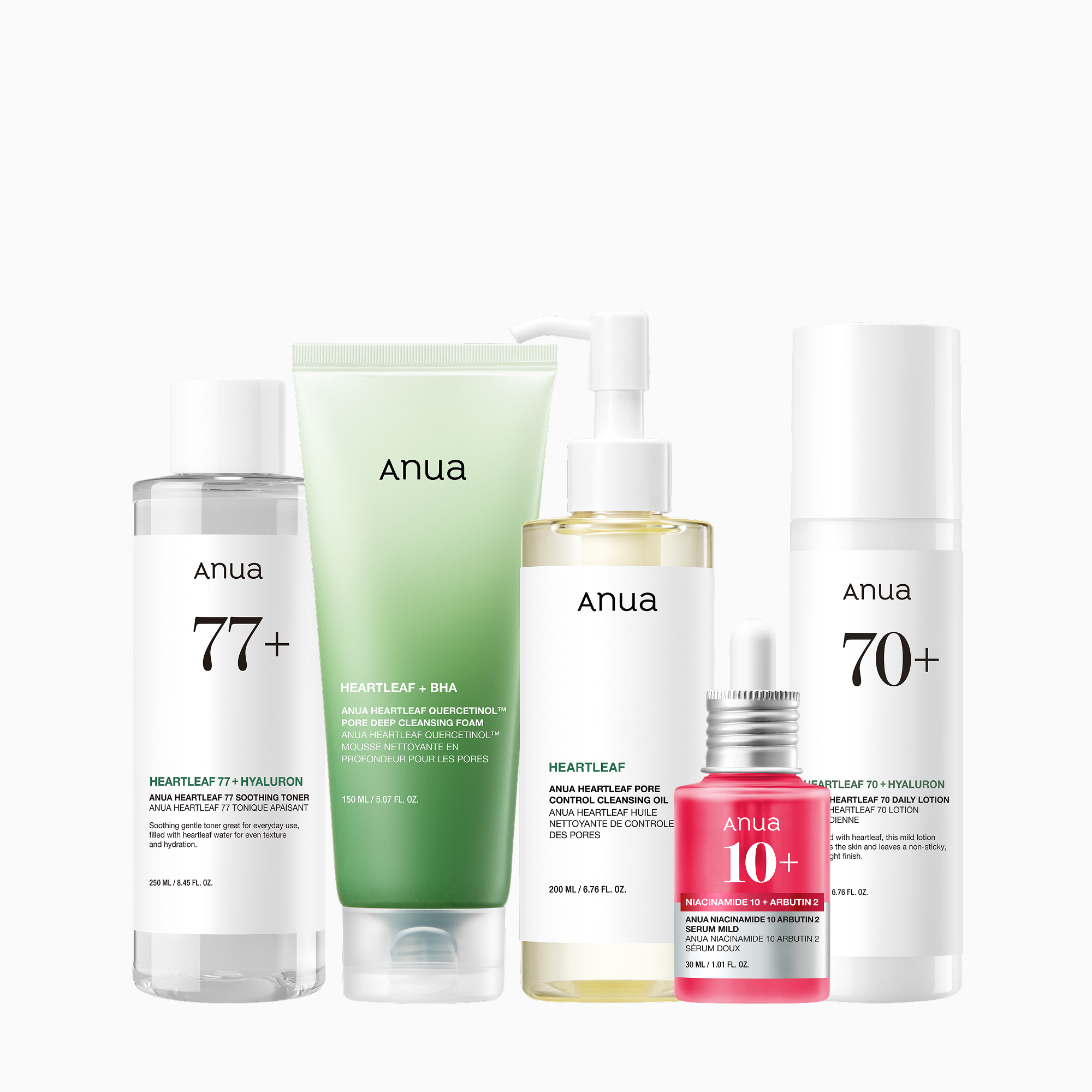 ANUA 5-step Korean Skincare Set