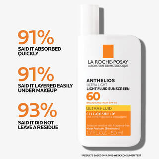 Anthelios Ultra Light Facial Sunscreen SPF 60 | La Roche-Posay