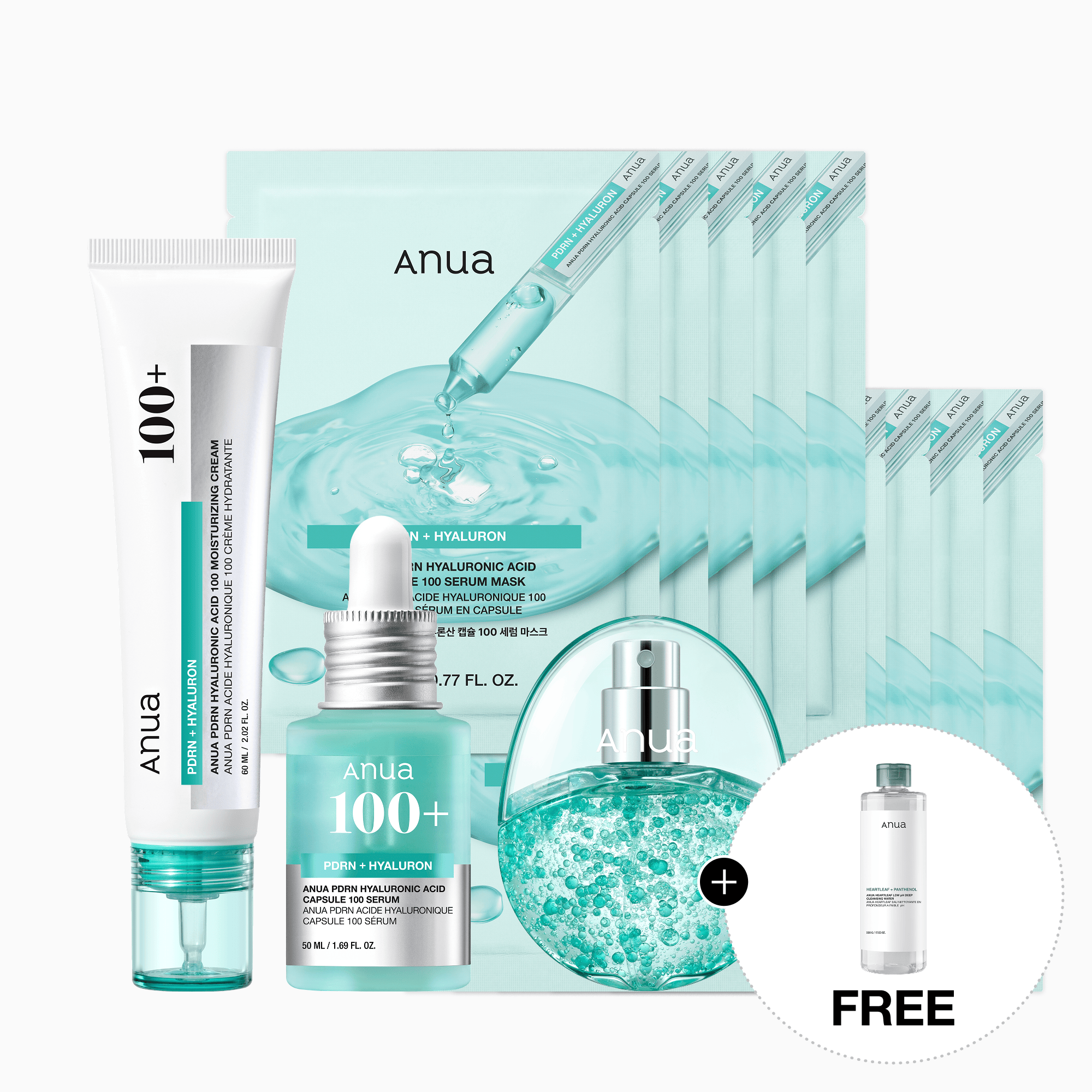 ANUA PDRN 4 Step Glowy Skin Set
